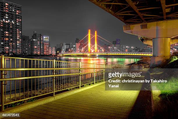 shin-ohashi bridge - christinayan ストックフォトと画像