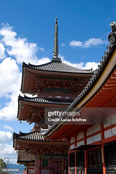 October 6: The Kiyomizu-dera temple stands on October 6, 2010 in Kyoto, Japan.