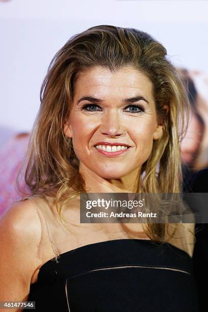 Anke Engelke attends the premiere of the film 'Frau Mueller muss weg' at Cinedom on January 12, 2015 in Cologne, Germany.