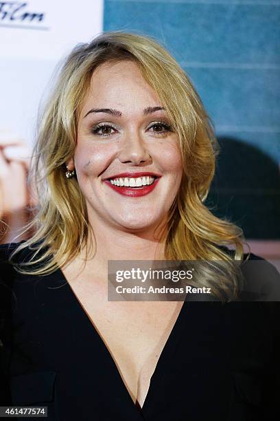 Alwara Hoefels attends the premiere of the film 'Frau Mueller muss weg' at Cinedom on January 12, 2015 in Cologne, Germany.