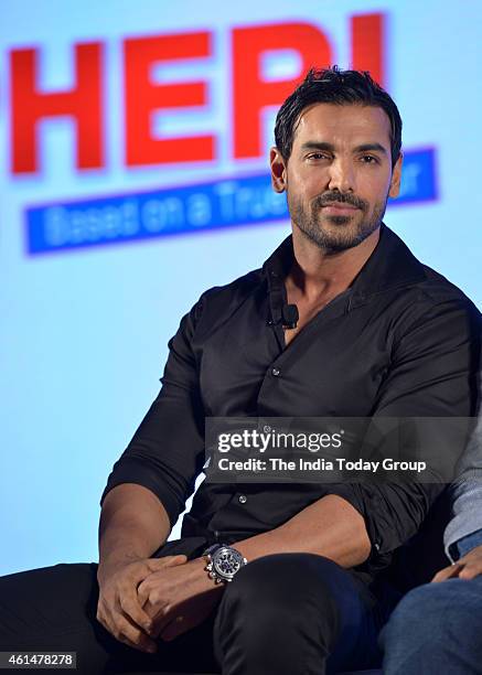 John Abraham at the announcement ceremony of Hera Pheri 3.