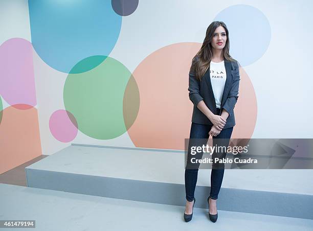 Sara Carbonero attends the 'Mediaset' news annual meeting at 'Mediaset' studios on January 13, 2015 in Madrid, Spain.