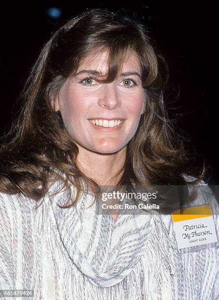 Actress Patricia McPherson attends the NBC Affiliates Party on May 12, 1985 at the Century Plaza Hotel in Century City, California.