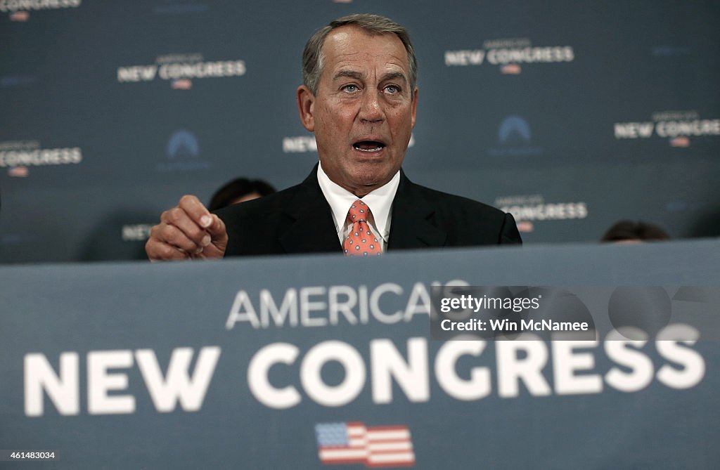 House Republican Leadership Holds News Conference After Closed Caucus Meetings