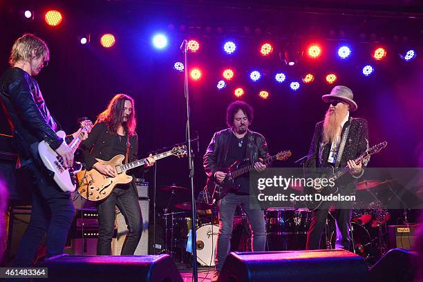 Bass player Duff McKagan of Guns N' Roses, guitarist Randy Ray Mitchell, guitarist Steve Lukather of Toto and guitarist Billy Gibbons of ZZ Top...