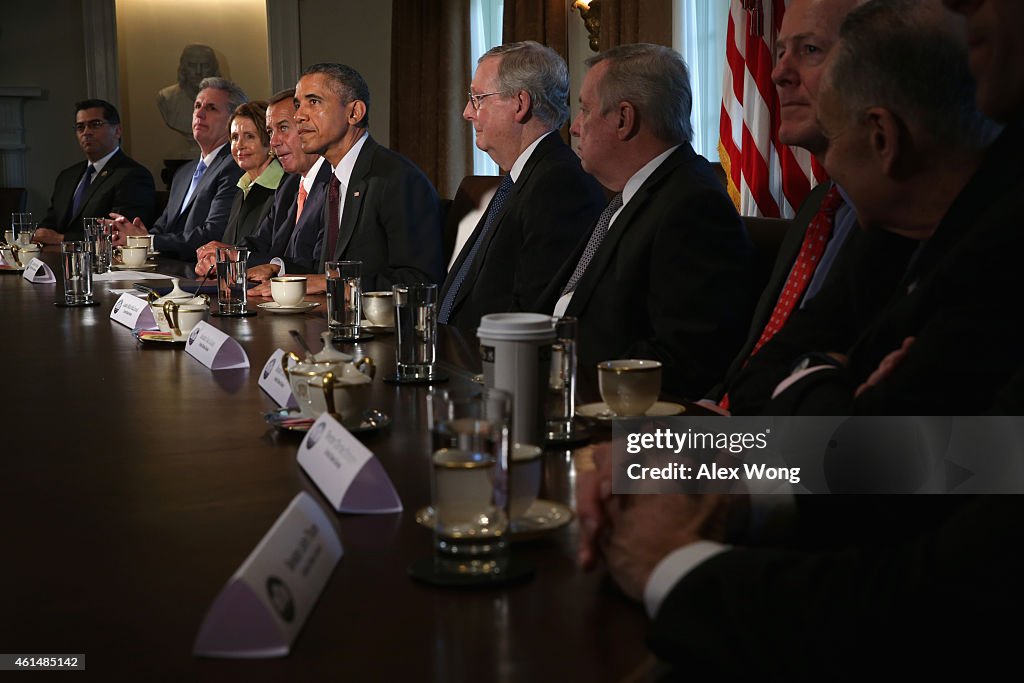 President Obama Meets With Congressional Leaders At White House