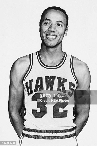 Lenny Wilkens of the St. Louis Hawks, St. Louis, Missouri, circa 1965. NOTE TO USER: User expressly acknowledges and agrees that, by downloading and...