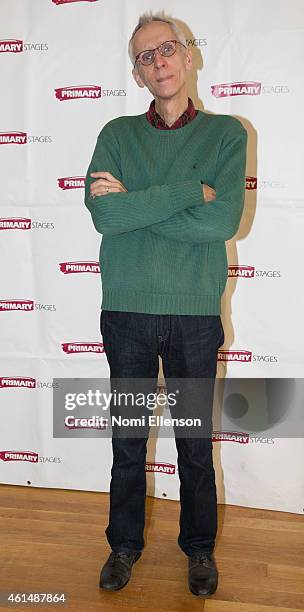 Playwright David Ives attends 'Lives Of The Saints' Press Preview at Primary Stages Rehearsal Studio on January 13, 2015 in New York City.