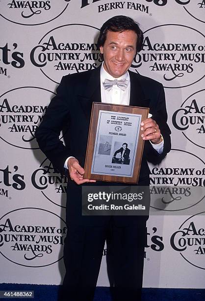 Musician Roger Miller attends the 23rd Annual Academy of Country Music Awards on March 21, 1988 at the Good Time Theatre, Knott's Berry Farm in Buena...