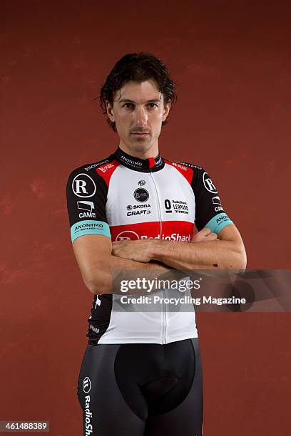 Swiss professional road race cyclist Fabian Cancellara of UCI Pro Team RadioShack-Leopard photographed during a portrait shoot for Procycling...