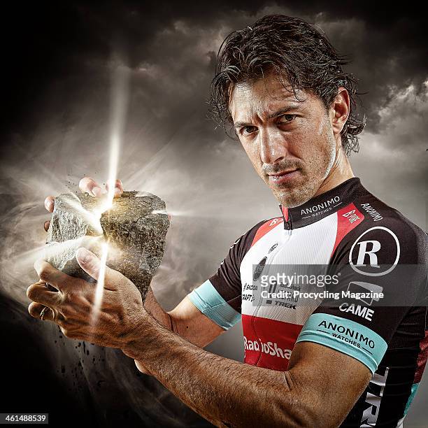 Swiss professional road race cyclist Fabian Cancellara of UCI Pro Team RadioShack-Leopard photographed during a portrait shoot for Procycling...