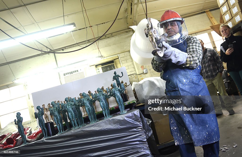 TNT's 21st Annual Screen Actors Guild Awards - Casting Of The Screen Actors Guild Statuette - The Actor