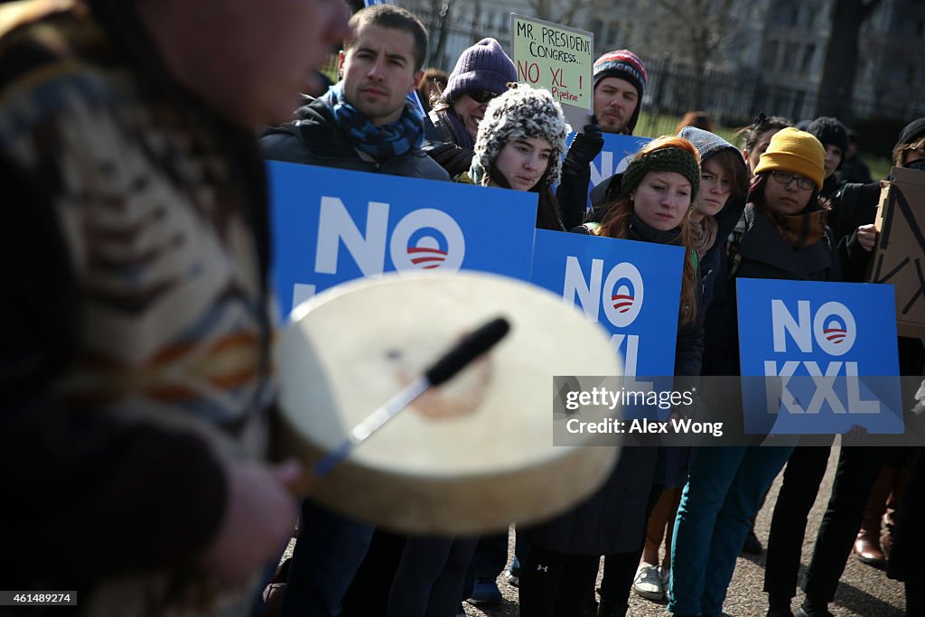 Activists Demonstrate Against Keystone Pipeline Proposal
