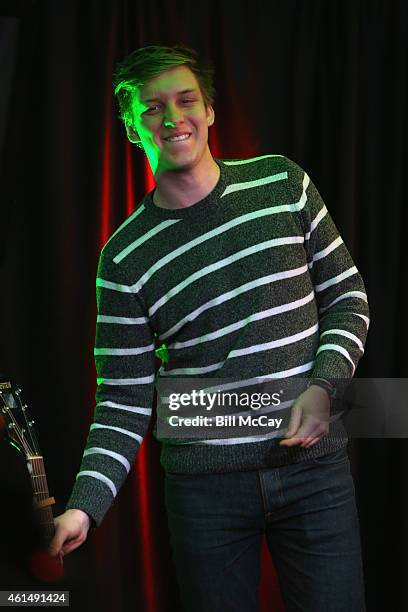 George Ezra performs at Q102 Performance Theater January 13, 2015 in Bala Cynwyd, Pennsylvania.