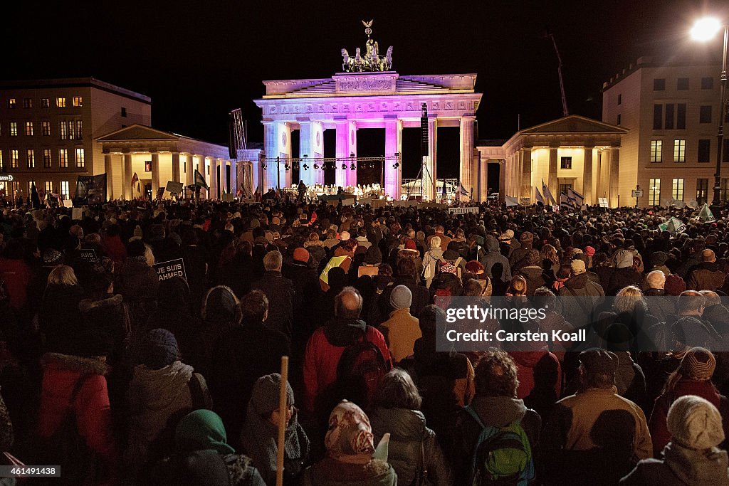 Muslims Hold Berlin Vigil Following Paris Attacks