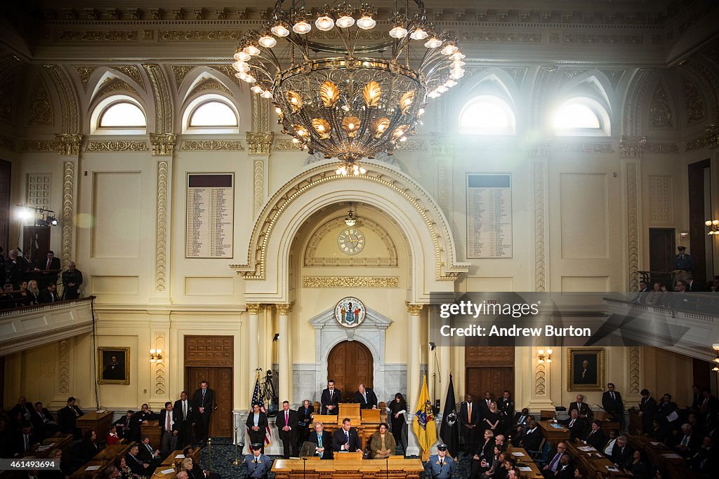 Governor Chris Christie Gives Annual State Of The State Address