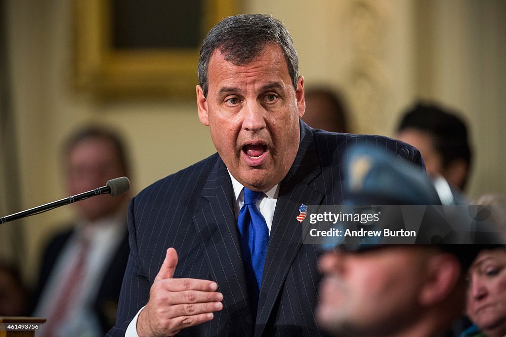 Governor Chris Christie Gives Annual State Of The State Address
