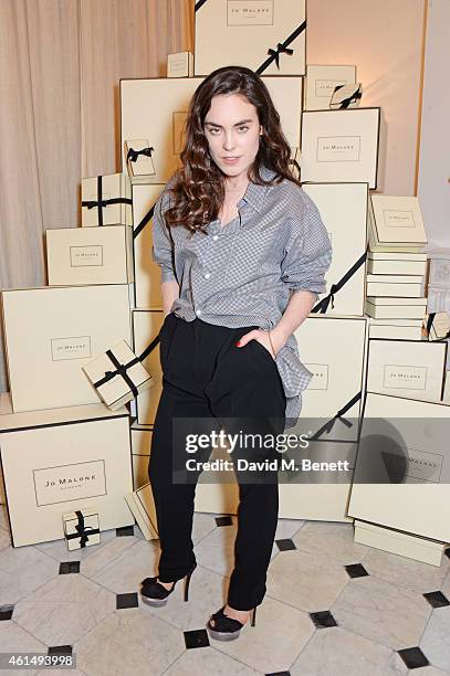 Tallulah Harlech attends a dinner hosted by Jo Malone London and Tallulah Harlech to launch the "...Just Because" campaign on January 13, 2015 in...