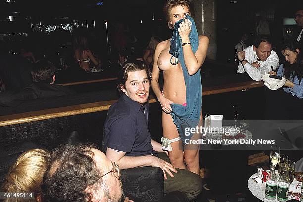 Ethan Hawke and and Demi Moore at Scores New York Gentleman's Club