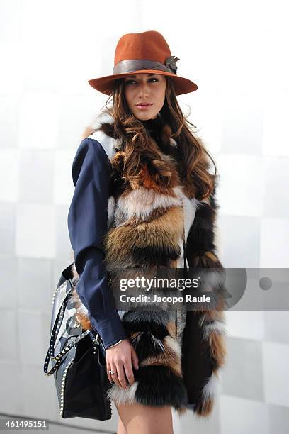 Patrizia Bonetti is seen during Pitti Immagine Uomo 85 on January 9, 2014 in Florence, Italy.