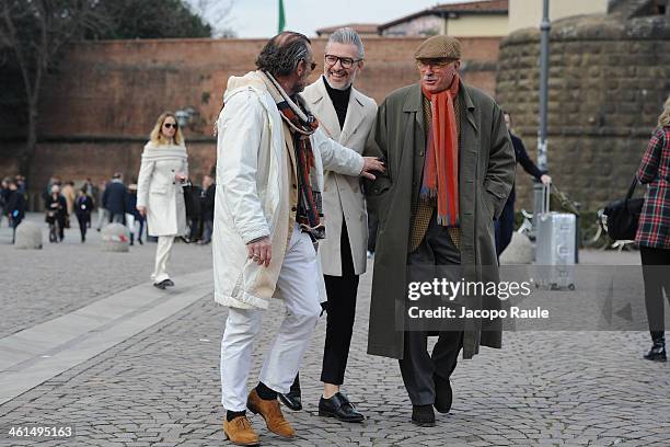 Alessandro Squarzi is seen during Pitti Immagine Uomo 85 on January 9, 2014 in Florence, Italy.