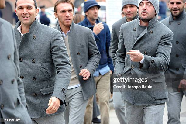 Guests are seen during Pitti Immagine Uomo 85 on January 9, 2014 in Florence, Italy.