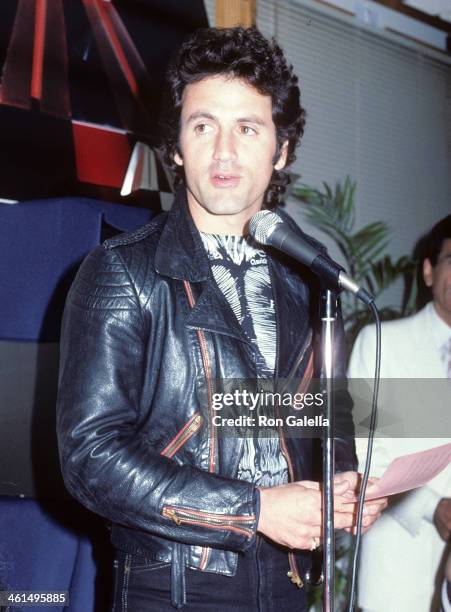 Actor Frank Stallone attends the American Video Association's Second Annual American Video Awards Nominations Announcements on March 5, 1984 at Kathy...