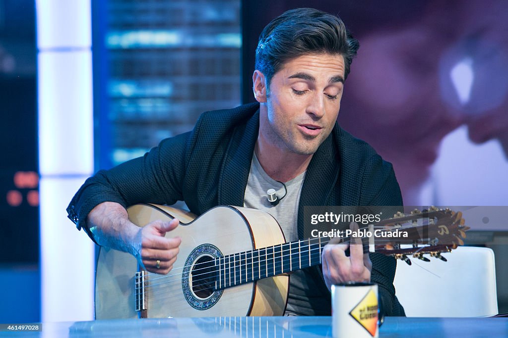 David Bustamante Attends 'El Hormiguero' Tv Show