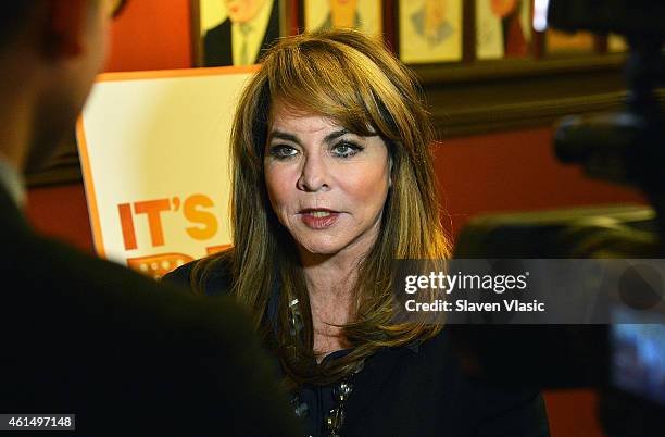 Actress Stockard Channing attends Broadway's "It's Only a Play" cast photo call at Sardi's on January 13, 2015 in New York City.