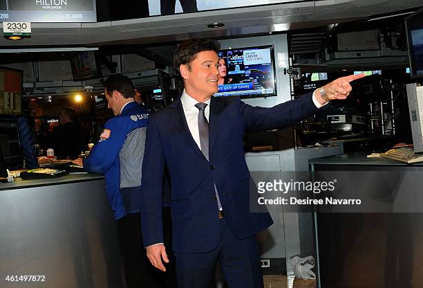 Singer/actor Donny Osmond rings The NYSE Closing Bell at New York Stock Exchange on January 13, 2015 in New York City.
