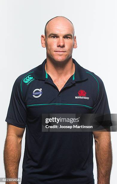 Nathan Grey poses during the 2015 Super Rugby Waratahs headshots session at Allianz Stadium on January 14, 2015 in Sydney, Australia.