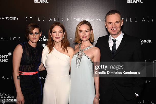 Kristen Stewart, Julianne Moore, Kate Bosworth and Wash Westmoreland attend The Cinema Society with Montblanc and Dom Perignon screening of Sony...