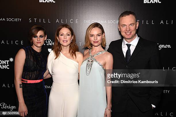 Kristen Stewart, Julianne Moore, Kate Bosworth and Wash Westmoreland attend The Cinema Society with Montblanc and Dom Perignon screening of Sony...