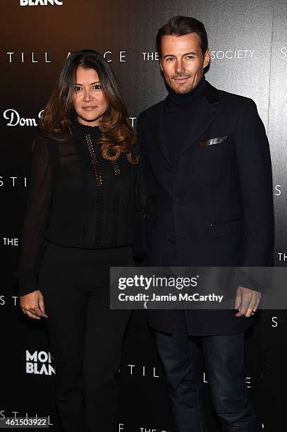 Keytt Lundqvist and Alex Lundqvist attend The Cinema Society with Montblanc and Dom Perignon screening of Sony Pictures Classics' "Still Alice" at...