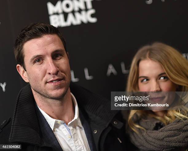 Pablo Schreiber and guest attend The Cinema Society with Montblanc and Dom Perignon screening of Sony Pictures Classics' "Still Alice" at Landmark's...