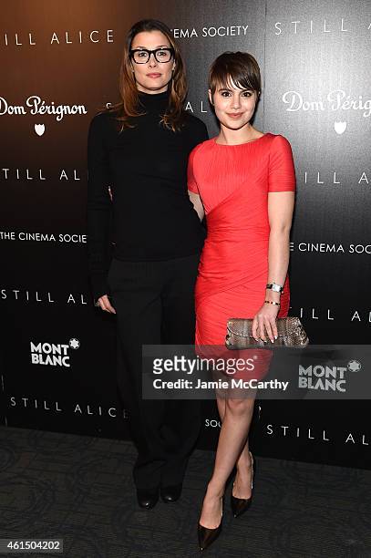 Bridget Moynahan and Sami Gayle attend The Cinema Society with Montblanc and Dom Perignon screening of Sony Pictures Classics' "Still Alice" at...