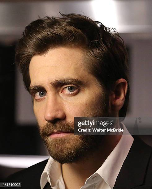 Jake Gyllenhaal attends the Broadway Opening Night Performance Curtain Call for The Manhattan Theatre Club's production of 'Constellations' at the...