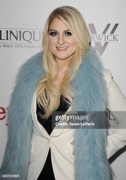 Singer Meghan Trainor attends the record release party for her debut album "Title" at Warwick on January 13, 2015 in Hollywood, California.