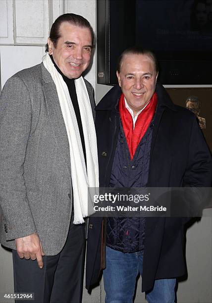 Chazz Palminteri and Tommy Mottola attend the Broadway Opening Night Performance of The Manhattan Theatre Club's production of 'Constellations' at...