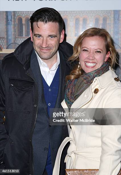 Colin Donnell and Patti Murin attend the Broadway Opening Night Performance of The Manhattan Theatre Club's production of 'Constellations' at the...