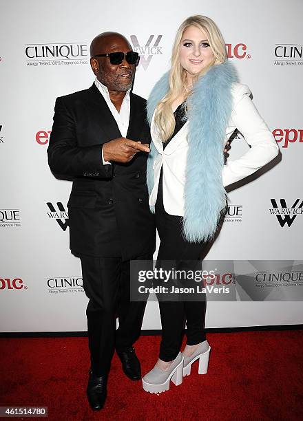 Reid and Meghan Trainor attend Trainor's record release party for her debut album "Title" at Warwick on January 13, 2015 in Hollywood, California.