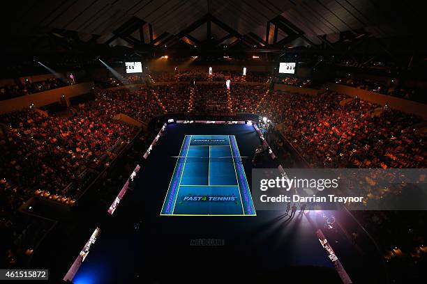 General view during Rafa's Summer Set at Melbourne Park on January 14, 2015 in Melbourne, Australia.