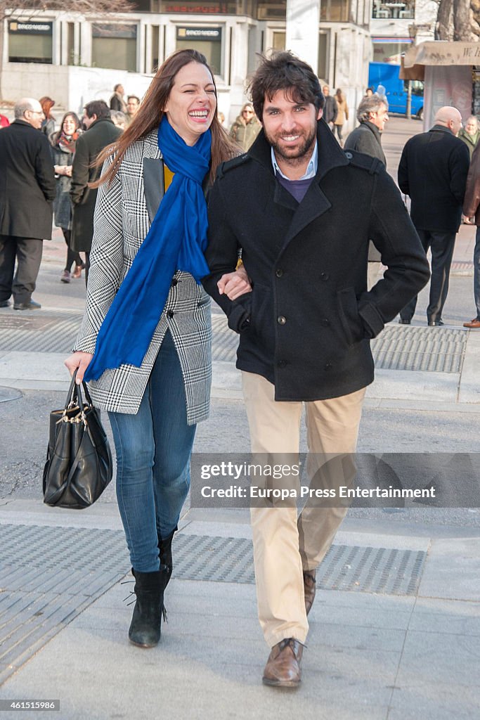 Celebrities Sighting In Madrid - January 13, 2015