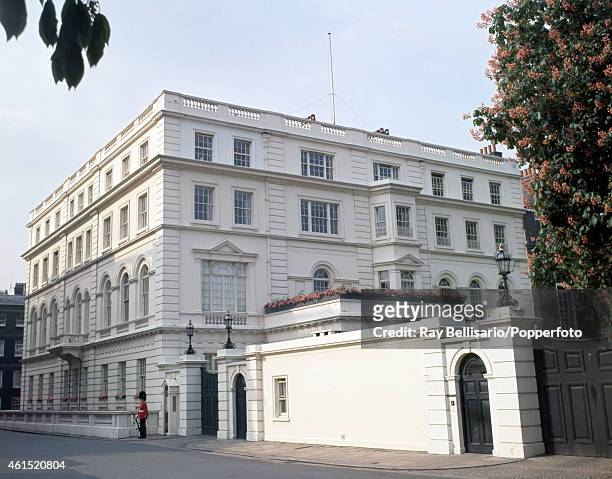 Clarence House on The Mall in London, former royal residence of Queen Elizabeth, The Queen Mother, and now the official residence of Prince Charles...