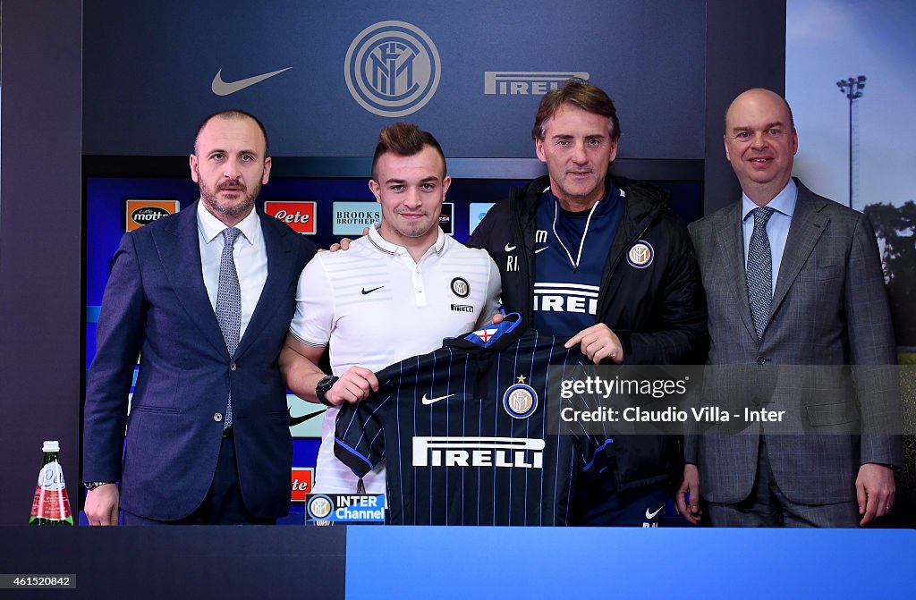 FC Internazionale Unveils New Signing Xherdan Shaqiri