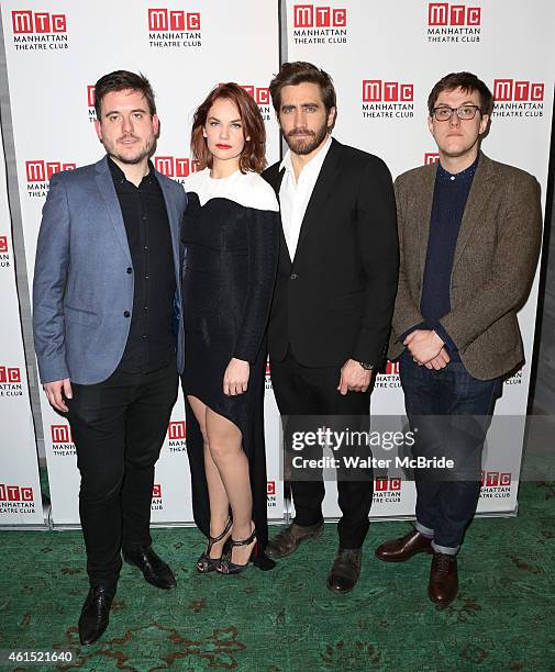 Director Michael Longhurst, Ruth Wilson, Jake Gyllenhaal and playwright Nick Payne attend the Broadway Opening Night Performance Curtain Call for The...