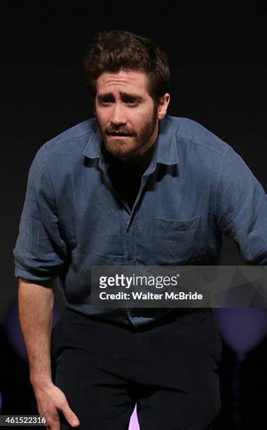 Jake Gyllenhaal during the Broadway Opening Night Performance Curtain Call for The Manhattan Theatre Club's production of 'Constellations' at the...