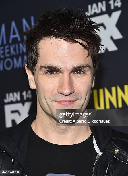 Actor Sam Witwer arrives to the premiere of FXX's "It's Always Sunny in Philadelphia" 10th Season and "Man Seeking Woman" at DGA Theater on January...