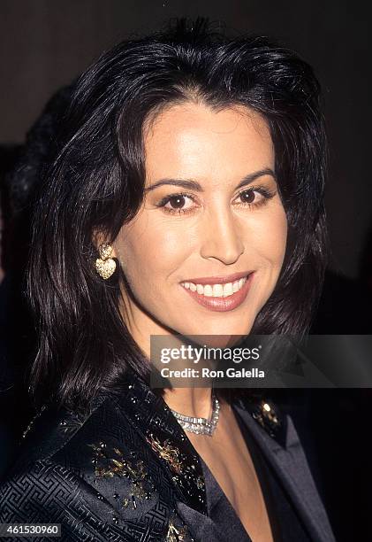 Athlete Rachel McLish attends the 25th Annual Nosotros Golden Eagle Awards on August 9, 1996 at the Beverly Hilton Hotel in Beverly Hills, California.