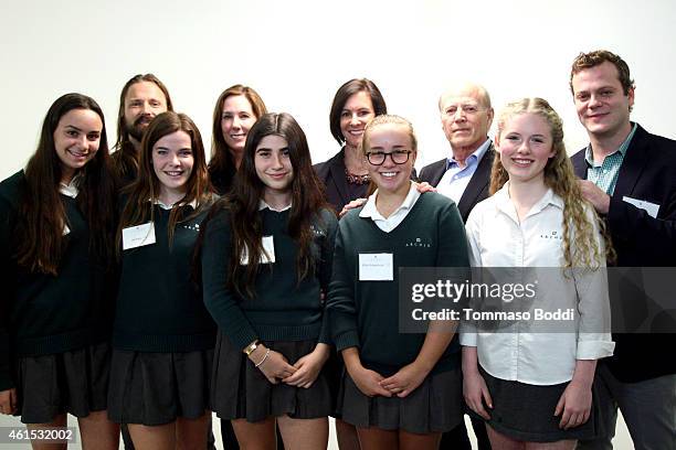 Songwriter Martin Sandberg, Jenny Petersson, President of Lucasfilm Kathy Kennedy, Head of The Archer School for Girls Elizabeth English, Producer...